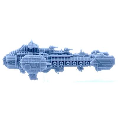 Battle Barge Style Cruiser with Curved Prow and Wings - Image 2
