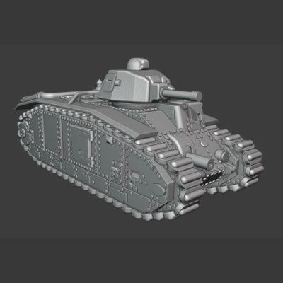 Char B1(15mm Scale) - 2 Variants