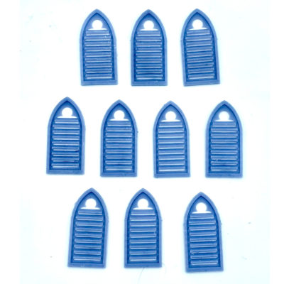 Fantasy Historical Church Style Slatted Windows