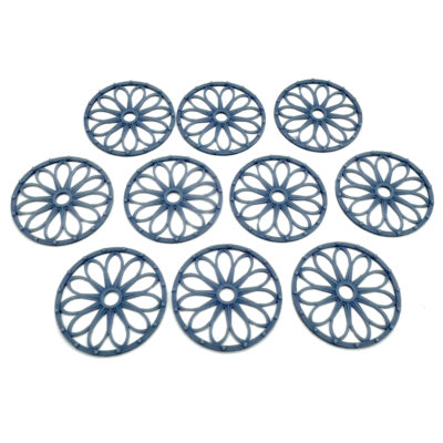 Resin 28mm Sci Fi Circular Windows Set of 10 Greebles Scenery Terrain Bits