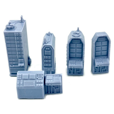 Resin 28mm Sci Fi Computation Cogitator Units Set of 6 Greebles Scenery Terrain Bits