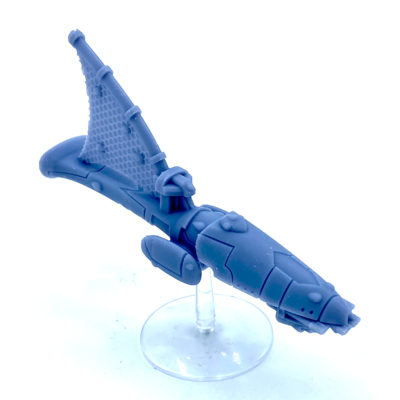 Crafty Space Elf Dragon Cruiser with Weapons Batteries and Launch Bays