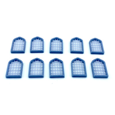 Open Fantasy Medieval Windows with Horizontal Bars