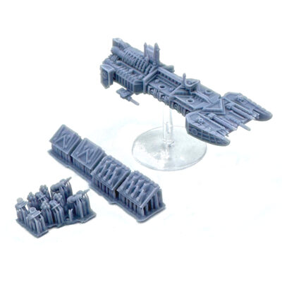 NoFixedForge Bootneck Gothic Marine Fist Blood Dark Strike Cruiser Space Ship - Image 4