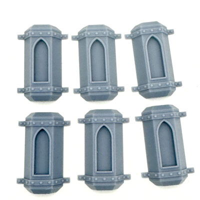 Resin 28mm Sci Fi Wall Mounted Oriels Set of Greebles Scenery Terrain Bits