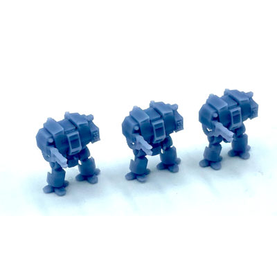 8mm Ranged Walker with Laser Cannon and Missile Launcher