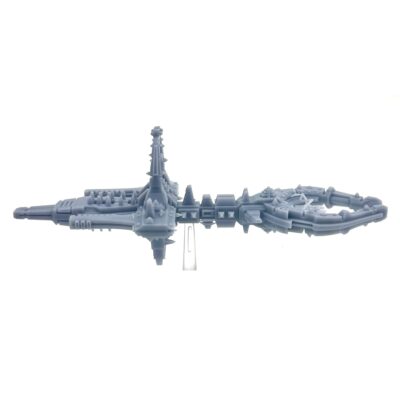 Alternative view of Space Skeleton Lightning Reaper Ship
