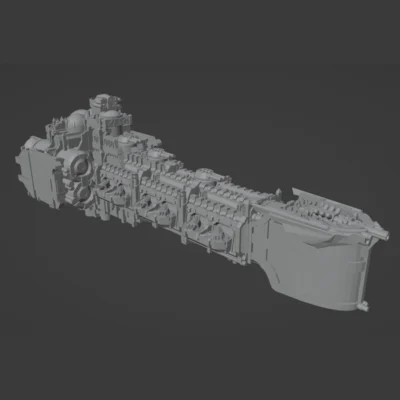 Alternative view of Sol Diem Imperial Battleship (6 Variants)